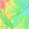 Mapa topográfico Barton Creek Greenbelt, altitud, relieve