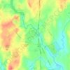 Mapa topográfico Little Falls-South Windham, altitud, relieve