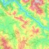 Mapa topográfico Darlaghat, altitud, relieve