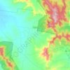 Mapa topográfico Barkly, altitud, relieve