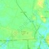 Mapa topográfico Xã Thái Bình, altitud, relieve