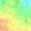 Mapa topográfico Katoria, altitud, relieve