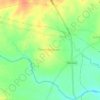 Mapa topográfico Thuniyaudnad, altitud, relieve