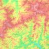 Mapa topográfico 6640, altitud, relieve