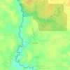 Mapa topográfico Xã Hòa Hiệp, altitud, relieve