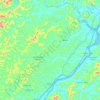 Mapa topográfico Periquito, altitud, relieve