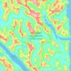 Mapa topográfico K'Mooda/Lowe-Gamble Conservancy, altitud, relieve