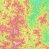 Mapa topográfico Taebaek-si, altitud, relieve