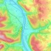 Mapa topográfico Klingenberg am Main, altitud, relieve