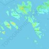Mapa topográfico Batam, altitud, relieve