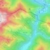 Mapa topográfico Bausen, altitud, relieve