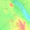Mapa topográfico Juárez, altitud, relieve