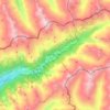 Mapa topográfico Prettau - Predoi, altitud, relieve