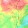 Mapa topográfico Cabanillas de la Sierra, altitud, relieve