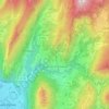 Mapa topográfico Quaix-en-Chartreuse, altitud, relieve