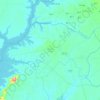 Mapa topográfico Xã Minh Thạnh, altitud, relieve