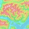 Mapa topográfico Parco Nazionale della Val Grande, altitud, relieve