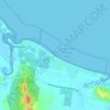 Mapa topográfico Toogoom, altitud, relieve