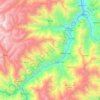 Mapa topográfico Huacar, altitud, relieve