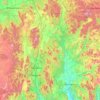 Mapa topográfico Rayagada, altitud, relieve
