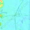 Mapa topográfico Sóc Sơn, altitud, relieve