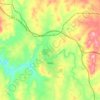 Mapa topográfico Yass, altitud, relieve