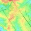 Mapa topográfico Jardim das Américas, altitud, relieve