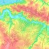 Mapa topográfico Val-du-Layon, altitud, relieve