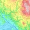 Mapa topográfico Gramastetten, altitud, relieve