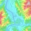 Mapa topográfico Чемал, altitud, relieve