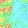 Mapa topográfico Kham River, altitud, relieve