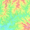 Mapa topográfico Kaloré, altitud, relieve
