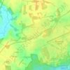 Mapa topográfico Rendlesham, altitud, relieve