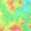 Mapa topográfico Fraquelfing, altitud, relieve