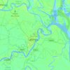 Mapa topográfico Barisal Sadar Subdistrict, altitud, relieve