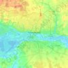 Mapa topográfico Kaliningrado, altitud, relieve