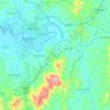 Mapa topográfico Xã Đăk Rơ Wa, altitud, relieve