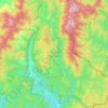 Mapa topográfico Khun Nan National Park, altitud, relieve