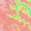 Mapa topográfico Tayacaja, altitud, relieve
