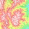 Mapa topográfico Santuario Nacional Tabaconas Namballe, altitud, relieve