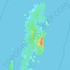Mapa topográfico North Andaman Island, altitud, relieve