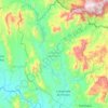 Mapa topográfico Cutzamala de Pinzón, altitud, relieve