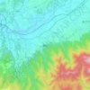 Mapa topográfico 錦町, altitud, relieve