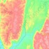 Mapa topográfico Buenópolis, altitud, relieve