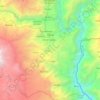 Mapa topográfico Pausa, altitud, relieve