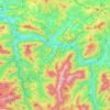 Mapa topográfico Großraming, altitud, relieve