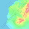 Mapa topográfico Talara, altitud, relieve