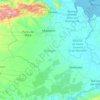 Mapa topográfico Estado Monagas, altitud, relieve