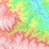 Mapa topográfico Ayna, altitud, relieve