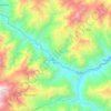 Mapa topográfico Pucará, altitud, relieve